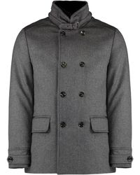 Moorer - Double-Breasted Coat - Lyst