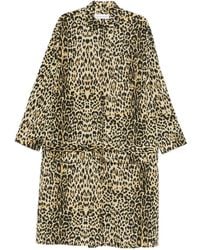 Marie Adam-Leenaerdt - Robe Mi-Longue À Imprimé Léopard - Lyst