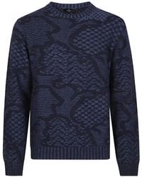 Etro - Jersey De Lana Con Motivo Geométrico - Lyst