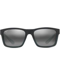 Maui Jim - The Flats Sonnenbrille Mit Eckigem Gestell - Lyst