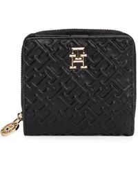 Tommy Hilfiger - Monogram-Embossed Zip-Around Wallet - Lyst