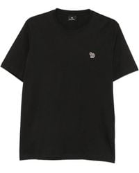 Paul Smith - T-Shirt Mit Logo-Patch - Lyst