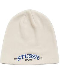 Stussy - Logo-Embroidered Beanie Hat - Lyst