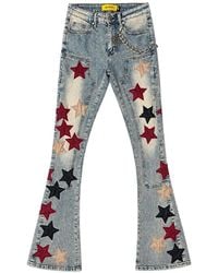 GUAPI - Star-Appliqué Chain-Detail Jeans - Lyst