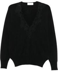 ERMANNO FIRENZE - Pullover Mit V-Ausschnitt - Lyst