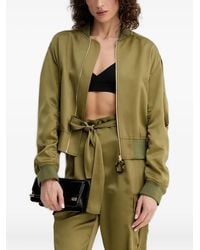SIMONA CORSELLINI - Zip-Fastening Bomber Jacket - Lyst