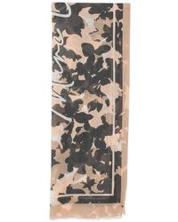 Marc O' Polo - Floral-Print Frayed Scarf - Lyst
