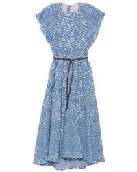 ODEEH - Braided-Belt Flutter-Sleeve Dress - Lyst
