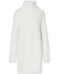 Liu Jo - Knit Dress With Jewel Buttons - Lyst