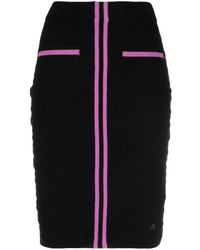 Karl Lagerfeld - Logo-print Knitted Skirt - Lyst