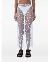 Cecilie Bahnsen - Floral-Appliqué Maxi Skirt - Lyst