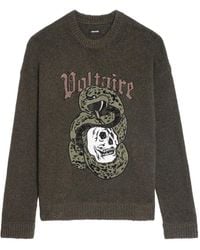 Zadig & Voltaire - Marko Snake-Motif Sweater - Lyst