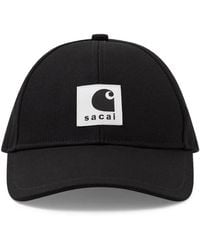 Carhartt - X Sacai Baseballkappe Mit Logo-Patch - Lyst