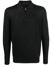 Kiton - Zip-up Wool Polo Shirt - Lyst
