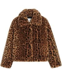 Apparis - Chaqueta con estampado de leopardo - Lyst