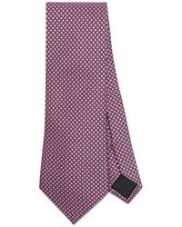 Zegna - Cravate à motif géométrique en jacquard - Lyst