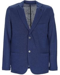 Gran Sasso - Linen Single-Breasted Blazer - Lyst