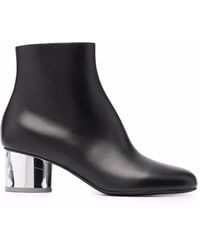 Ferragamo - Block-Heel Ankle Boots - Lyst