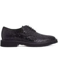 Giuseppe Zanotti - Elliott Glittered-Detail Derby Shoes - Lyst