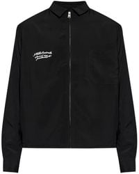 AllSaints - Buck Embroidered-Logo Shirt Jacket - Lyst