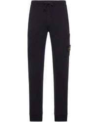 Stone Island - Patch-Pocket Cotton Track Pants - Lyst