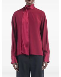 Maria McManus - Scarf Buttoned-Cuffs Blouse - Lyst
