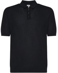 Eleventy - Zip-Up Short-Sleeve Polo Shirt - Lyst
