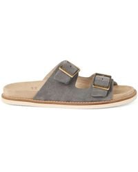 Brunello Cucinelli - Sandalen Aus Veloursleder - Lyst