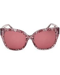 Bebe - Lace-Print Rectangle-Frame Sunglasses - Lyst