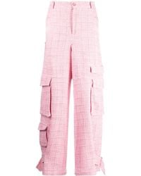 Gcds - Ultracargo Tweed Wide-Leg Trousers - Lyst