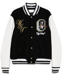 Off-White c/o Virgil Abloh - Veste Bomber À Ornements En Cristal - Lyst