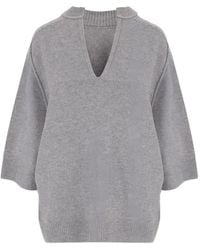 Carven - Cashmere V-Neck Sweater - Lyst