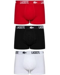 Lacoste - Logo-Waistband Boxers (Set Of Three) - Lyst