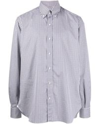 Luciano Barbera - Check-Print Cotton Shirt - Lyst