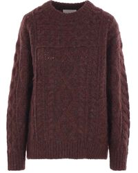 Isabel Marant - Cable-Knit Wool Sweater - Lyst