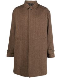 Mackintosh - Soho Herringbone Wool Coat - Lyst