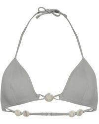Eres - Alva Triangle Beaded-Detail Bikini Top - Lyst