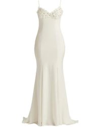 Tadashi Shoji - Floral-Appliqué Maxi Dress - Lyst