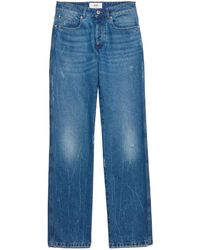 Ami Paris - Low-Rise Straight-Leg Denim Jeans - Lyst