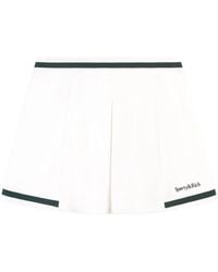 Sporty & Rich - Mila Striped Pleated Mini Skirt - Lyst