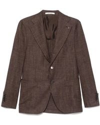 Tagliatore - Brooch-Detail Blazer - Lyst
