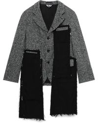 COMME DES GARÇON BLACK - ツイードパネル ジャケット - Lyst