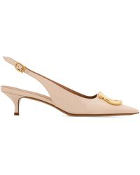 Ferragamo - 40Mm Gancini Slingback Pumps - Lyst