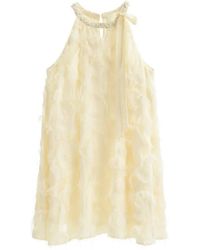 B+ AB - Fringe-Trimmed Sequin-Embellished Mini Dress - Lyst