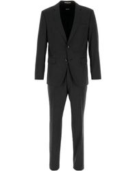 BOSS - Checked Single-Breasted Suit - Lyst