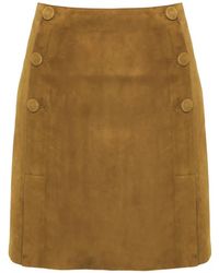Yves Salomon - Buttons Double-Sided Mini Skirt - Lyst