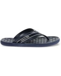 Corneliani - Logo-Print Flip-Flops - Lyst