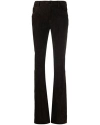 DROMe - Flared Suede Trousers - Lyst