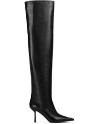 Le Silla - 80Mm Leather Pointed-Toe Knee-High Boots - Lyst