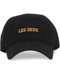 Les Deux - Logo-Embroidered Cap - Lyst